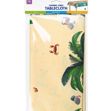 Gekleurde Tafelkleed Summer Vibes 2,74m van Paper Dreams koop je bij Partywinkel