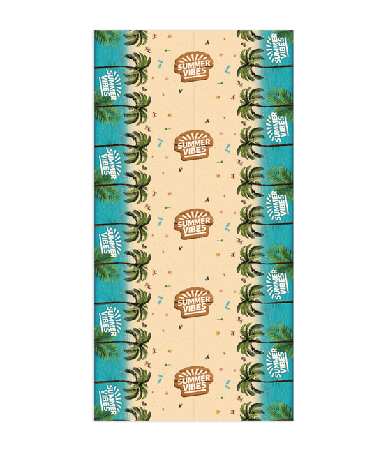 Gekleurde Tafelkleed Summer Vibes 2,74m van Paper Dreams koop je bij Partywinkel