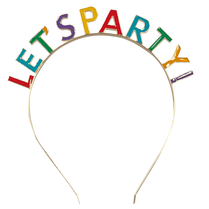 Gekleurde Tiara Lets Party van Procos koop je bij Partywinkel