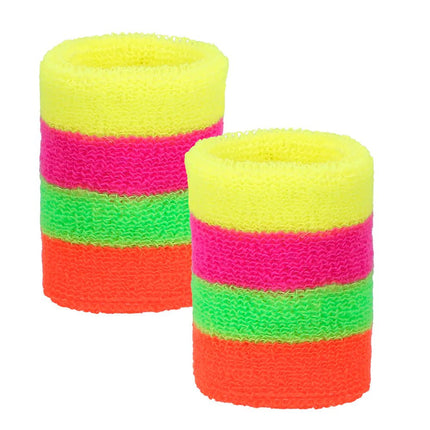 Gekleurde Zweetbandjes Neon 3st van Boland koop je bij Partywinkel