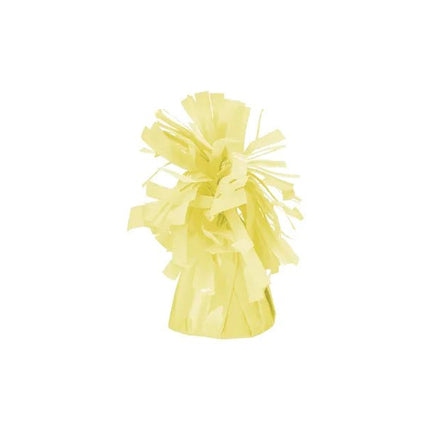Gele Ballon Gewicht 130G 7cm 4st van Partydeco koop je bij Partywinkel