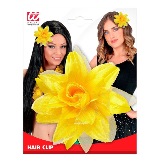 Gele Haarbloem van Widmann koop je bij Partywinkel