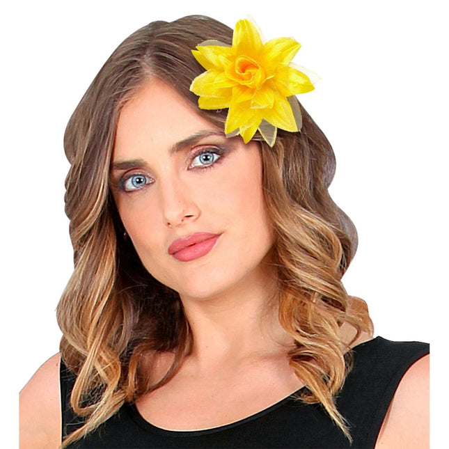 Gele Haarbloem van Widmann koop je bij Partywinkel