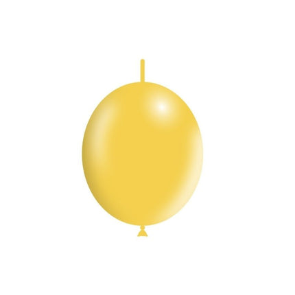 Gele Knoopballonnen 30cm 50st van Balloonia koop je bij Partywinkel