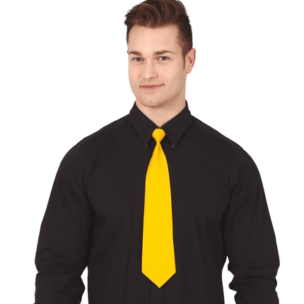 Gele Stropdas 47cm van Fiestas Guirca koop je bij Partywinkel