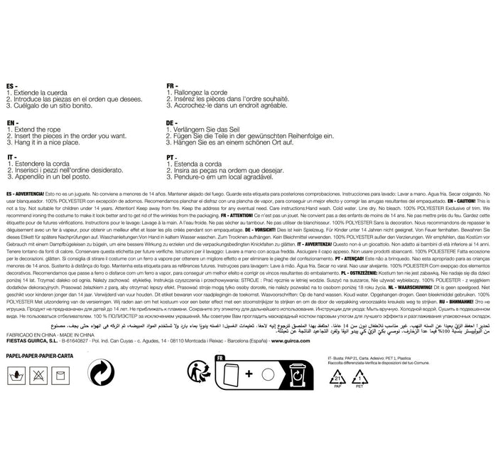 Gender Reveal Slinger Baby 1,3m van Fiestas Guirca koop je bij Partywinkel