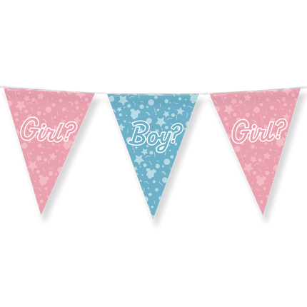 Gender Reveal Slinger Boy Or Girl 10m van Paper Dreams koop je bij Partywinkel