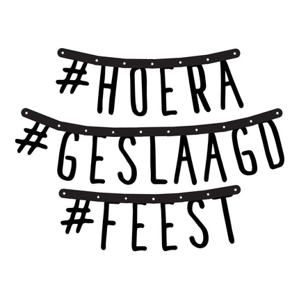 Geslaagd Letterslinger Set van Haza Witbaard koop je bij Partywinkel