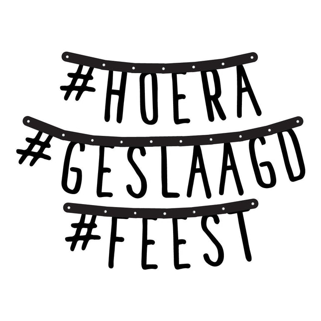 Geslaagd Letterslinger Set van Haza Witbaard koop je bij Partywinkel