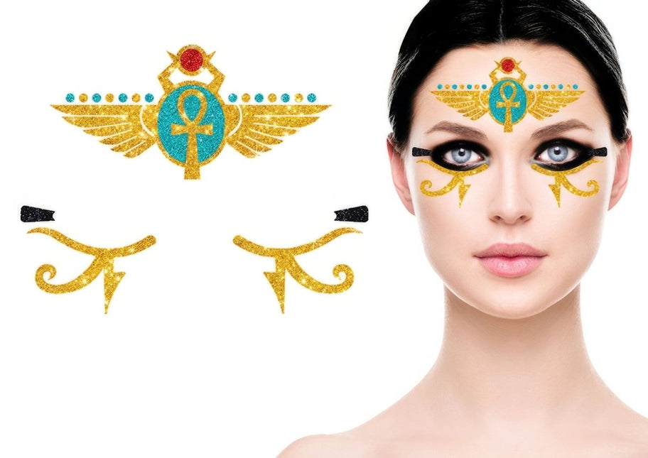 Gezicht Stickers Egypte van Fiestas Guirca koop je bij Partywinkel