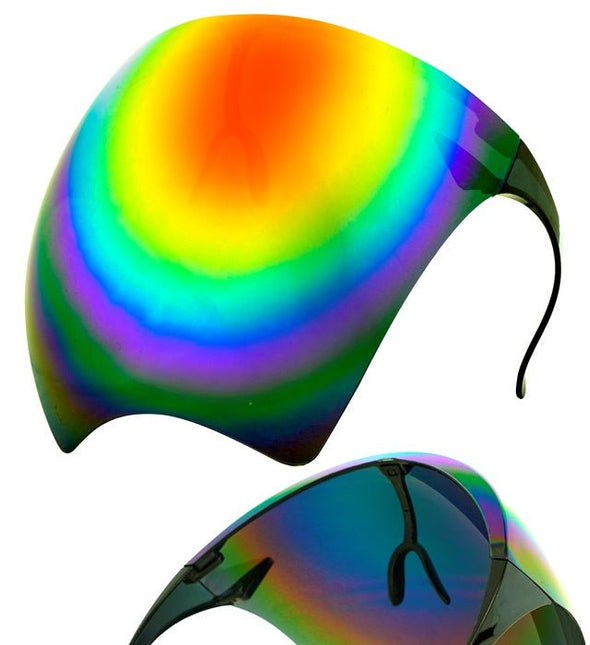 Gezichtsscherm Spiegellens Regenboog van Widmann koop je bij Partywinkel