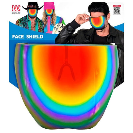 Gezichtsscherm Spiegellens Regenboog van Widmann koop je bij Partywinkel
