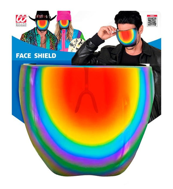 Gezichtsscherm Spiegellens Regenboog van Widmann koop je bij Partywinkel