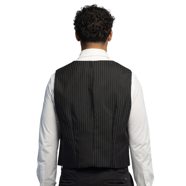Gilet Pinstripe zwart (L/XL) van Boland koop je bij Partywinkel