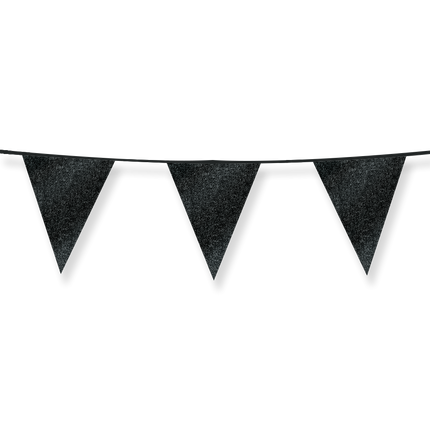 Schwarze Girlande Glitter 6m