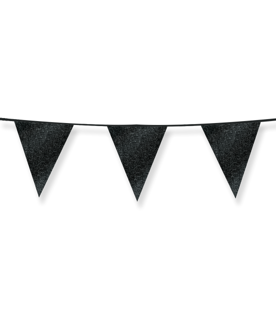 Schwarze Girlande Glitter 6m