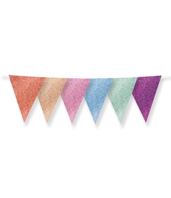 Bunte Girlande Glitzer 6m