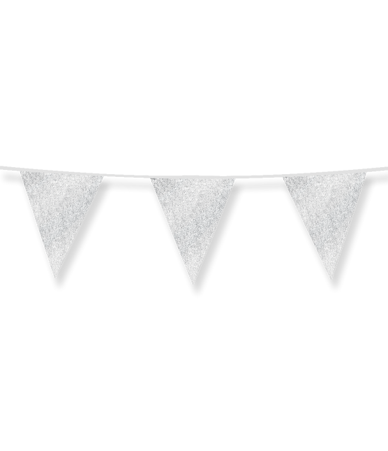 Silberne Girlande Glitter 6m