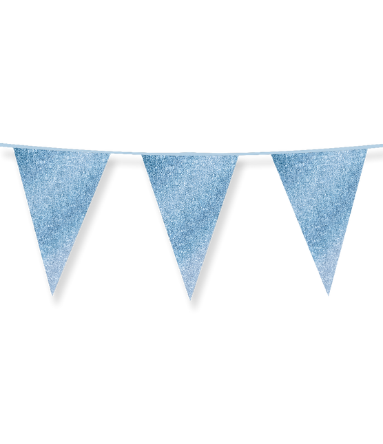 Hellblaue Girlande 6m