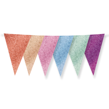 Bunte Girlande Glitzer 6m