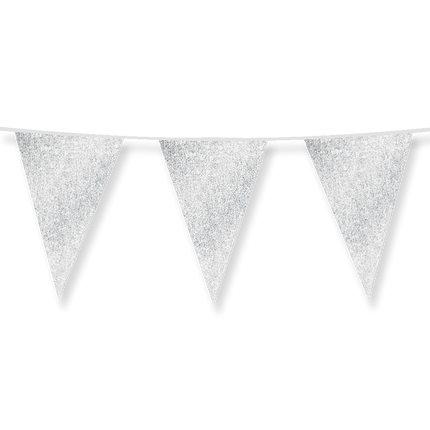 Silberne Girlande Glitter 6m