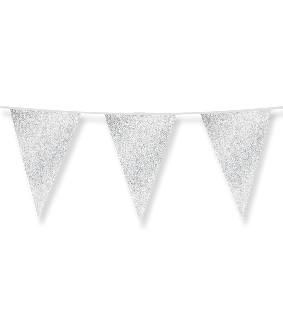 Silberne Girlande Glitter 6m