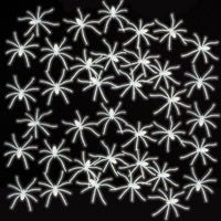 Glow In The Dark Spinnen 5cm 50st - Partywinkel - 8714572236157