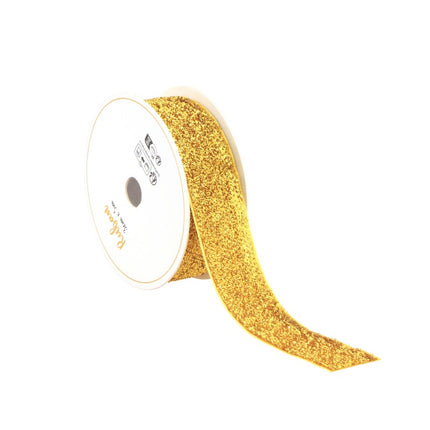 GOLDENES GLITZERBAND 25 MM X 3 M