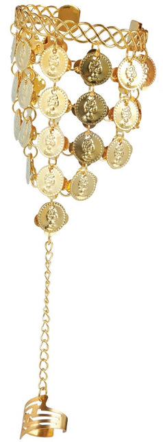 Gouden Armband Munten - Partywinkel - 8434077162279
