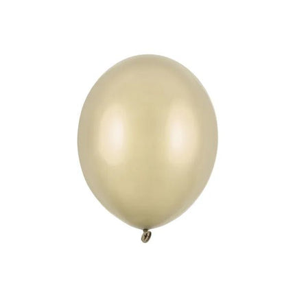 Gouden Ballonnen Metallic Cold Gold 12cm 100st van Partydeco koop je bij Partywinkel