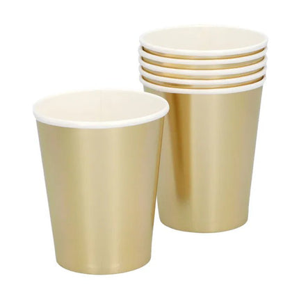 Gouden Bekers Karton 6st van Boland koop je bij Partywinkel