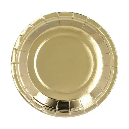 Gouden Borden Karton 23cm 6st van Boland koop je bij Partywinkel