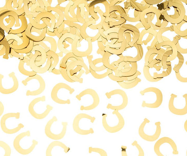 Gold Konfetti Hufeisen