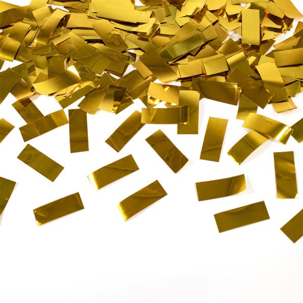 Gouden Confetti Kanon Folie 40cm van Riethmueller koop je bij Partywinkel