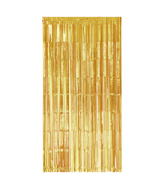 Gouden Deurgordijn 2m - Partywinkel - 8716764236402