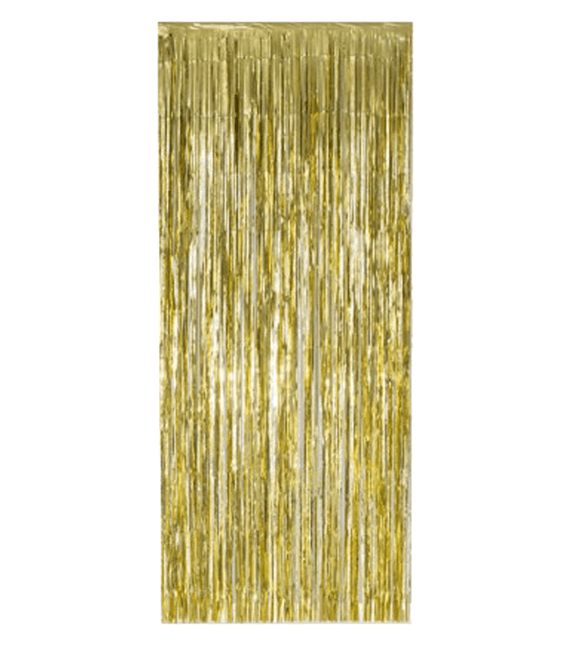 Gouden Deurgordijn Folie 2,4m van WeFiesta koop je bij Partywinkel