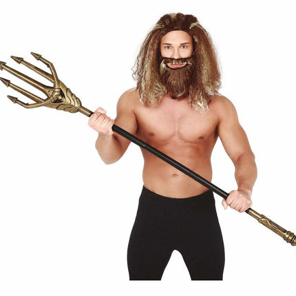 Gouden Drietand 1,2m van Fiestas Guirca koop je bij Partywinkel