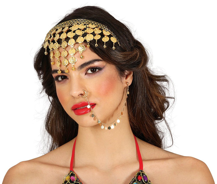 Gouden Hoofdband Munt - Partywinkel - 8434077134627