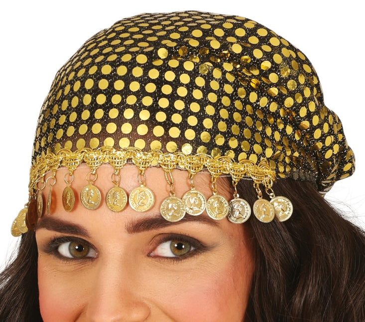 Gouden Hoofdband Munten - Partywinkel - 8434077137413