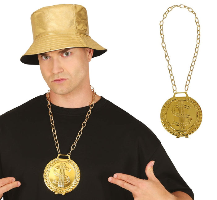 Gouden Ketting 11cm - Partywinkel - 8434077168103