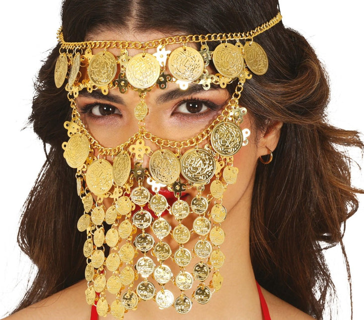 Gouden Ketting Gezicht - Partywinkel - 8434077168714