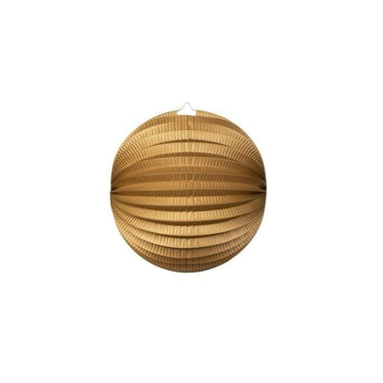 Gouden Lampion Metallic 25cm van WeFiesta koop je bij Partywinkel