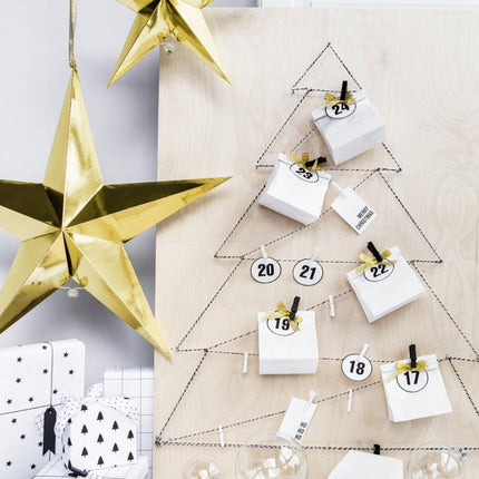 Gouden Lampion Ster 45cm van Partydeco koop je bij Partywinkel