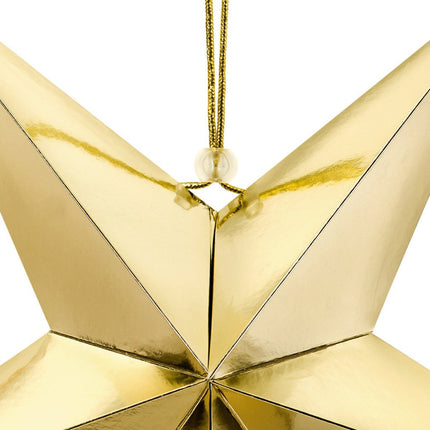 Gouden Lampion Ster 45cm van Partydeco koop je bij Partywinkel