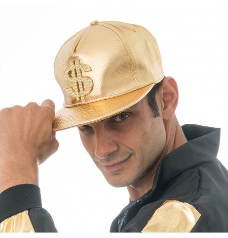 Gouden Rapper Pet Dollar One Size van CHAKS koop je bij Partywinkel