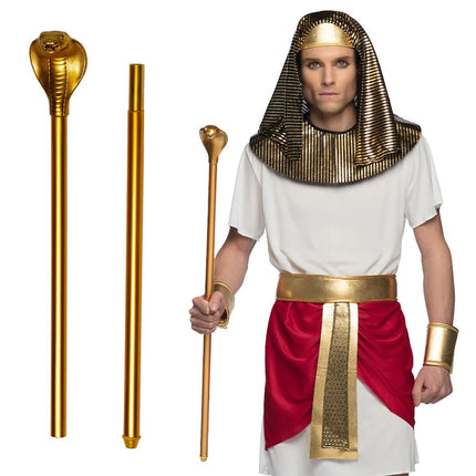 Gouden Scepter Slang 90cm - Partywinkel - 8712026007957