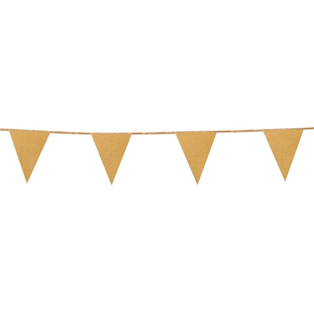 Gouden Slinger Glitter Papier 6m van Boland koop je bij Partywinkel