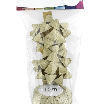 Gouden Strik Set Glitter 3 delig van Haza Witbaard koop je bij Partywinkel