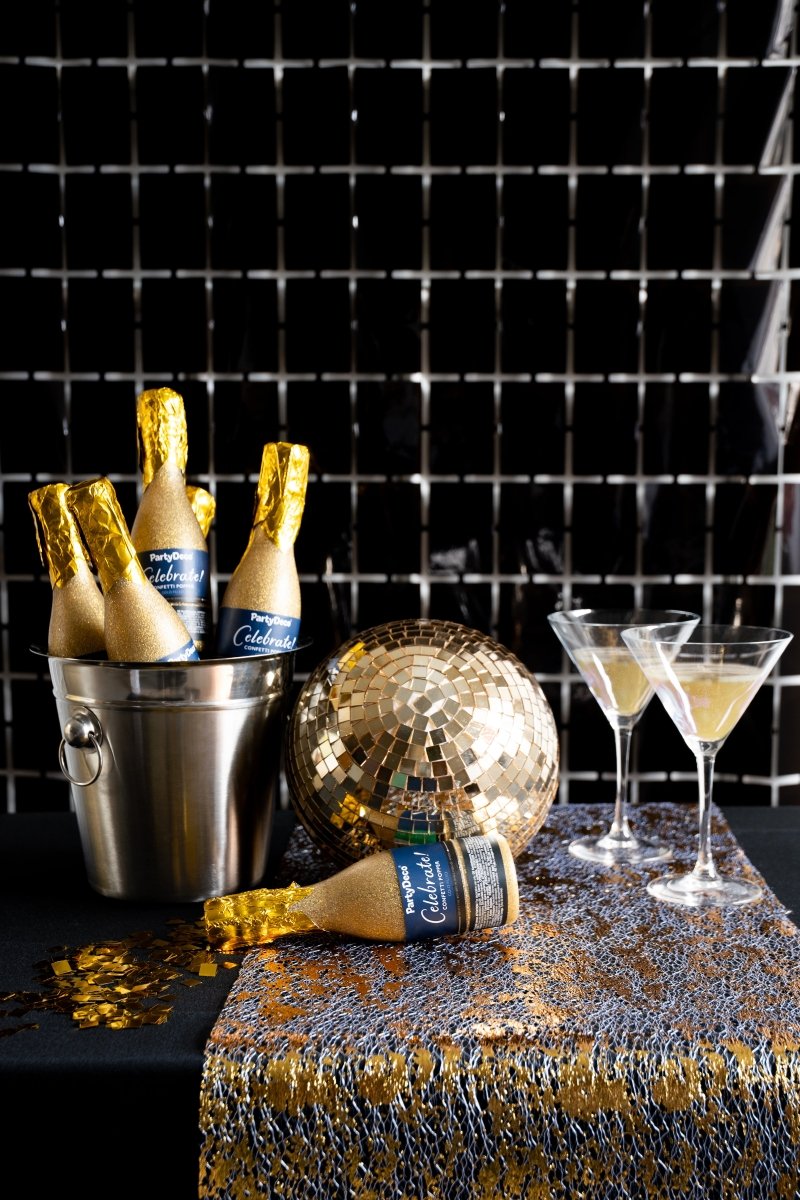 Gold Tischläufer Tüll Transparent 9m – Partywinkel