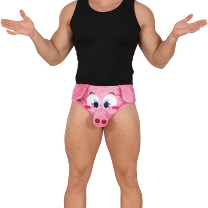 Grappige Onderbroek Varken - Partywinkel - 8434077182963